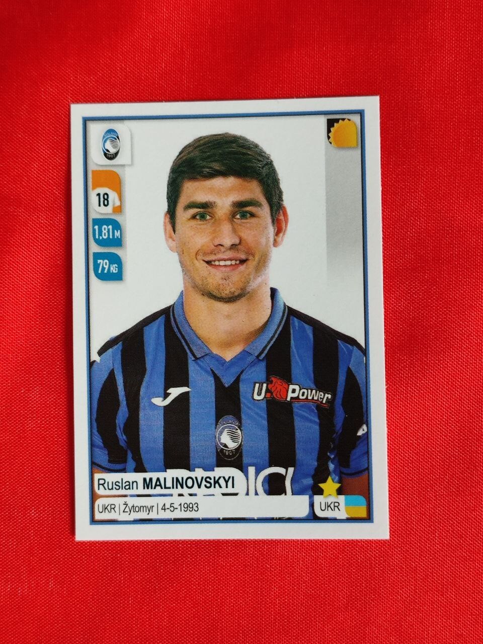 PANINI FOOTBALLERS FIGURINE 2019-20 #21. Ruslan Malinovskyi (Atalanta)