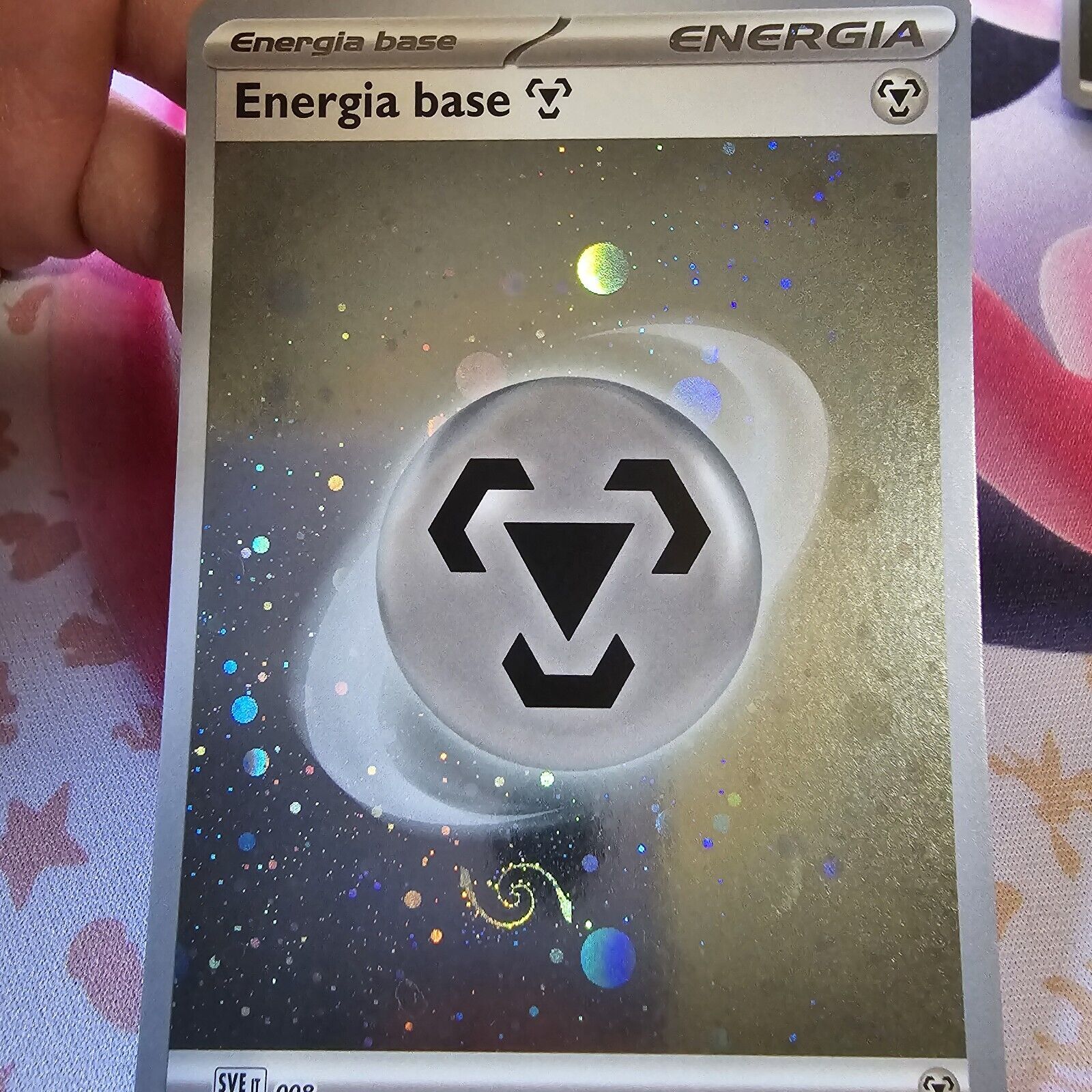 Pokemon TCG S&V 151 Holo Metal Energy HD Swirl Galaxy Cosmo Foil