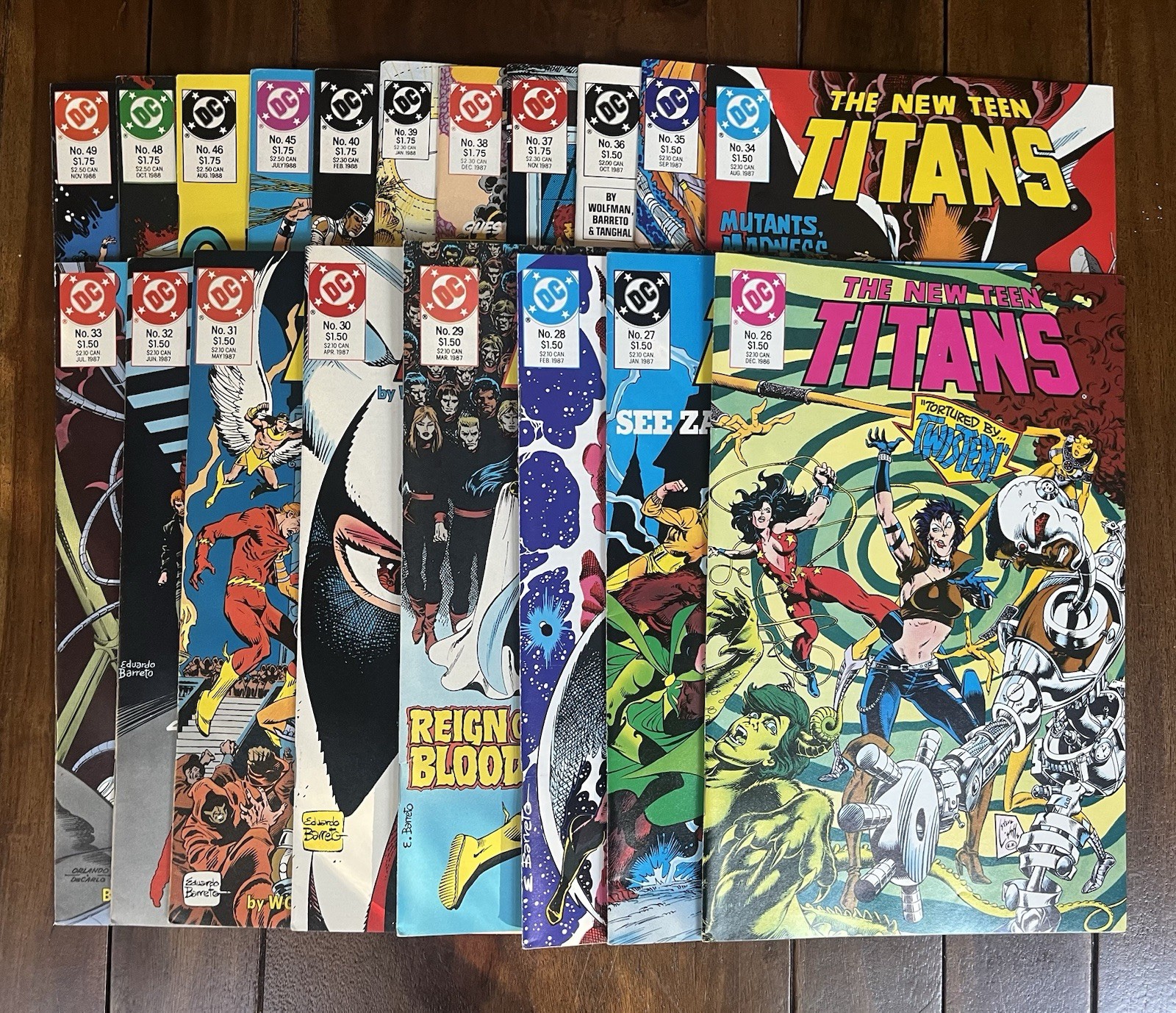 The New Teen Titans Vol 2 #26-40 & 45-49 Lot Of 29 DC Comics February 1987