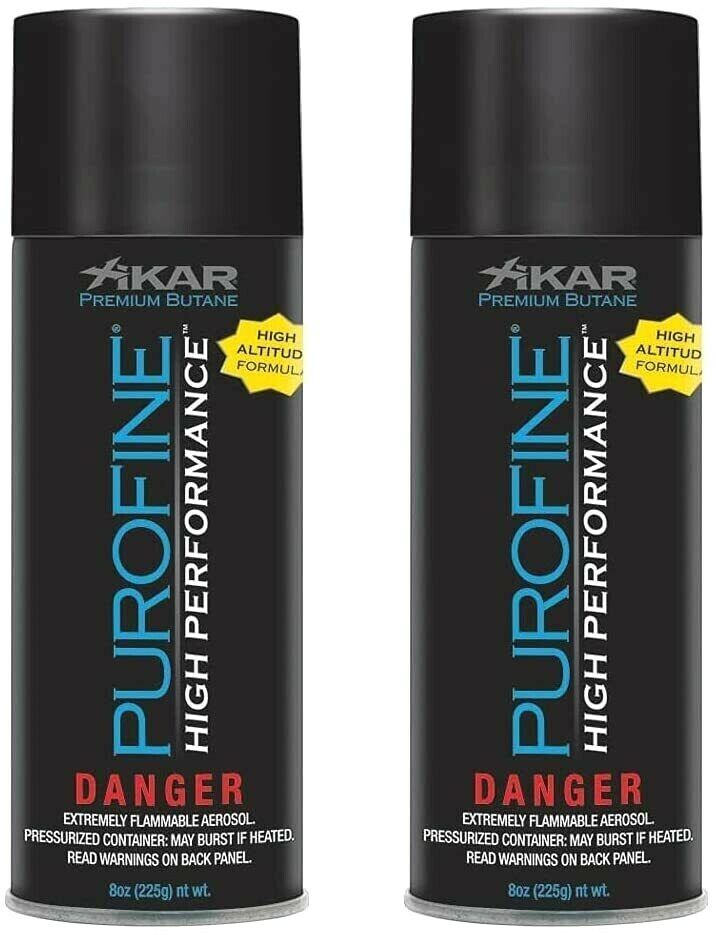 Xikar PUROFINE High Performance Premium Butane Lighter Fuel Refill 8oz, 2 pack