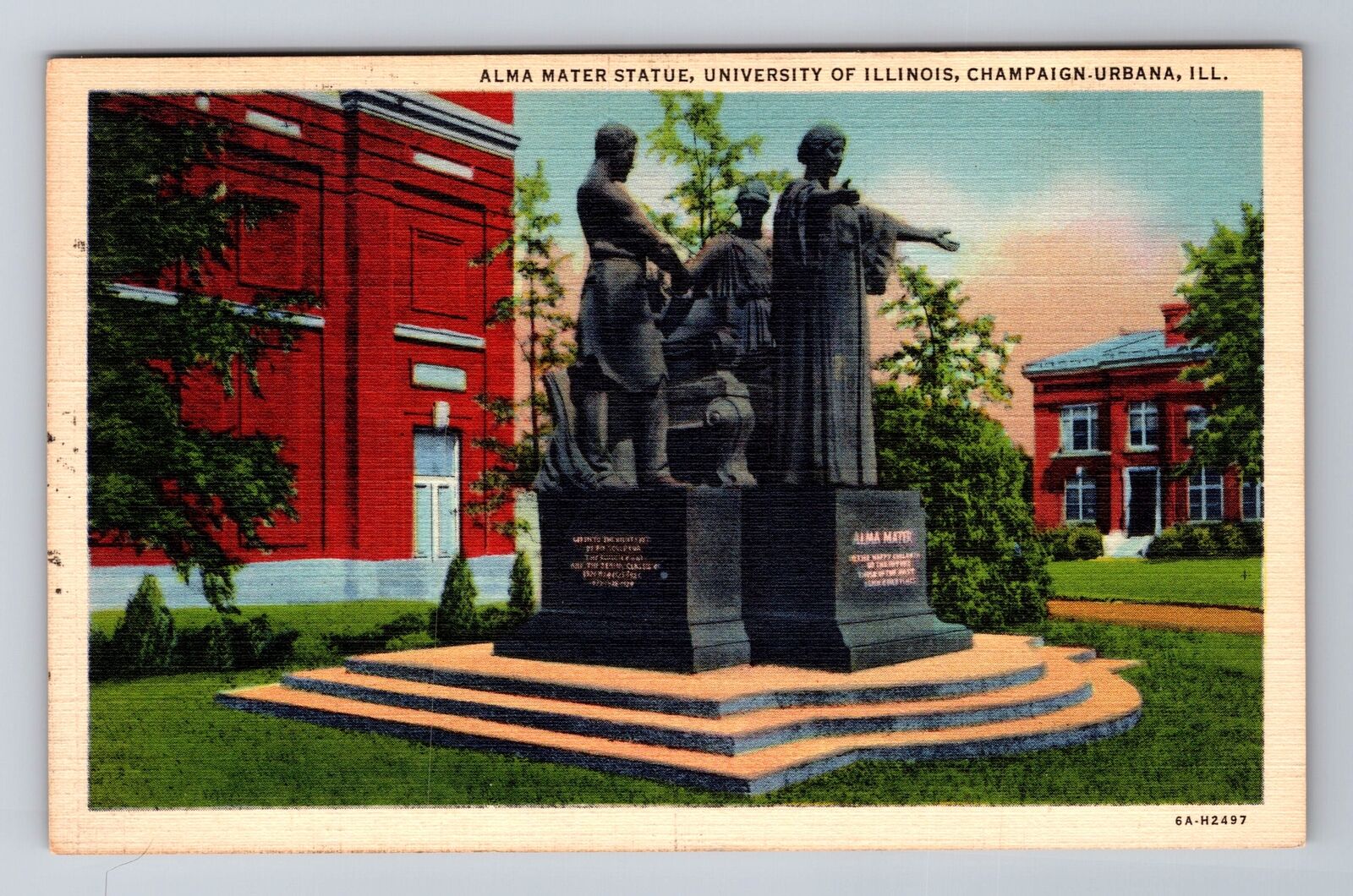 Champaign-Urbana IL-Illinois, University of Illinois, c1941 Vintage Postcard