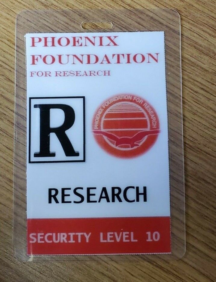 MacGyver TV Show ID Badge-Phoenix Foundation Research cosplay costume prop B