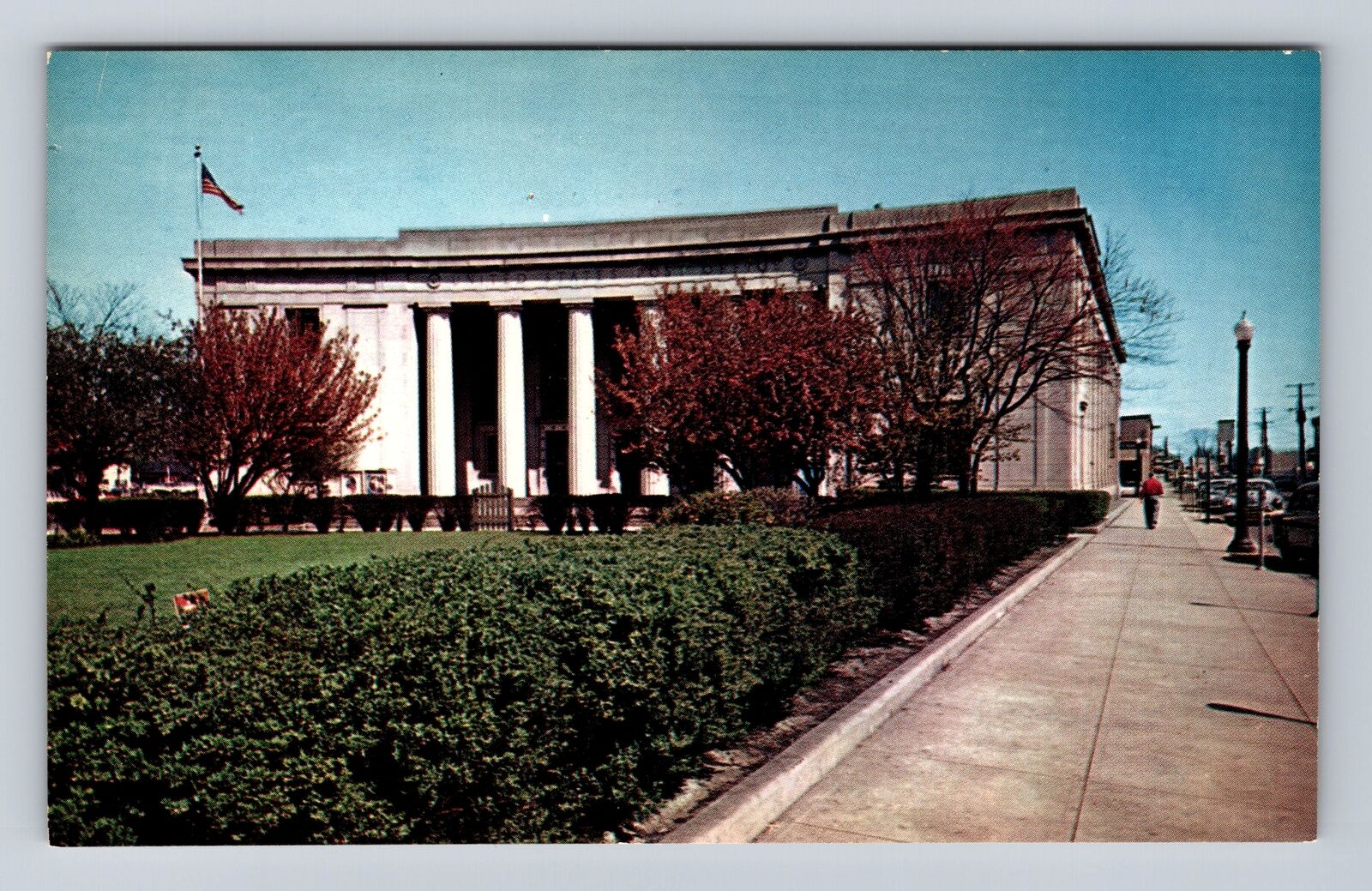 Jackson MI-Michigan, United States Post Office, Antique Vintage Postcard