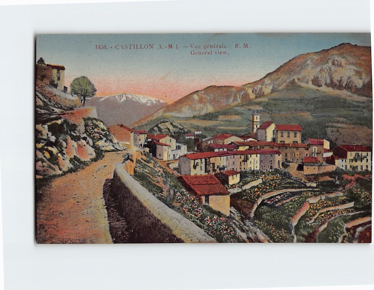 Postcard General view, Castillon, France