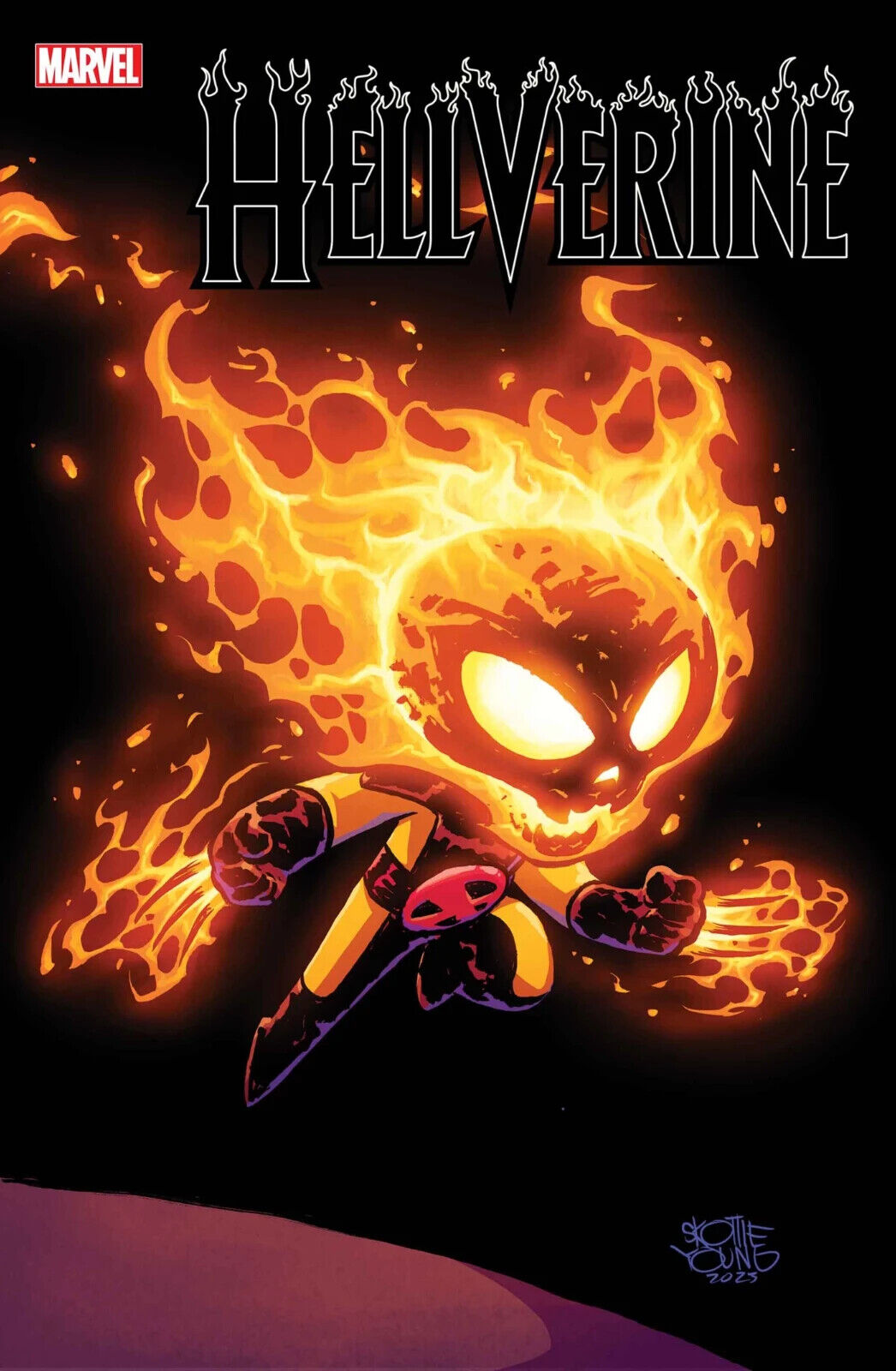 HELLVERINE #1 (SKOTTIE YOUNG VARIANT) COMIC BOOK ~ Ghost Rider Wolverine Dakon