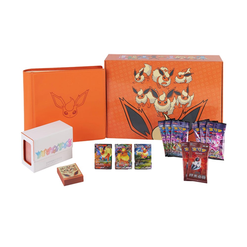 Pokemon Simplified Chinese Eevee Evolution Gift Box Vaporeon Jolteon Flareon