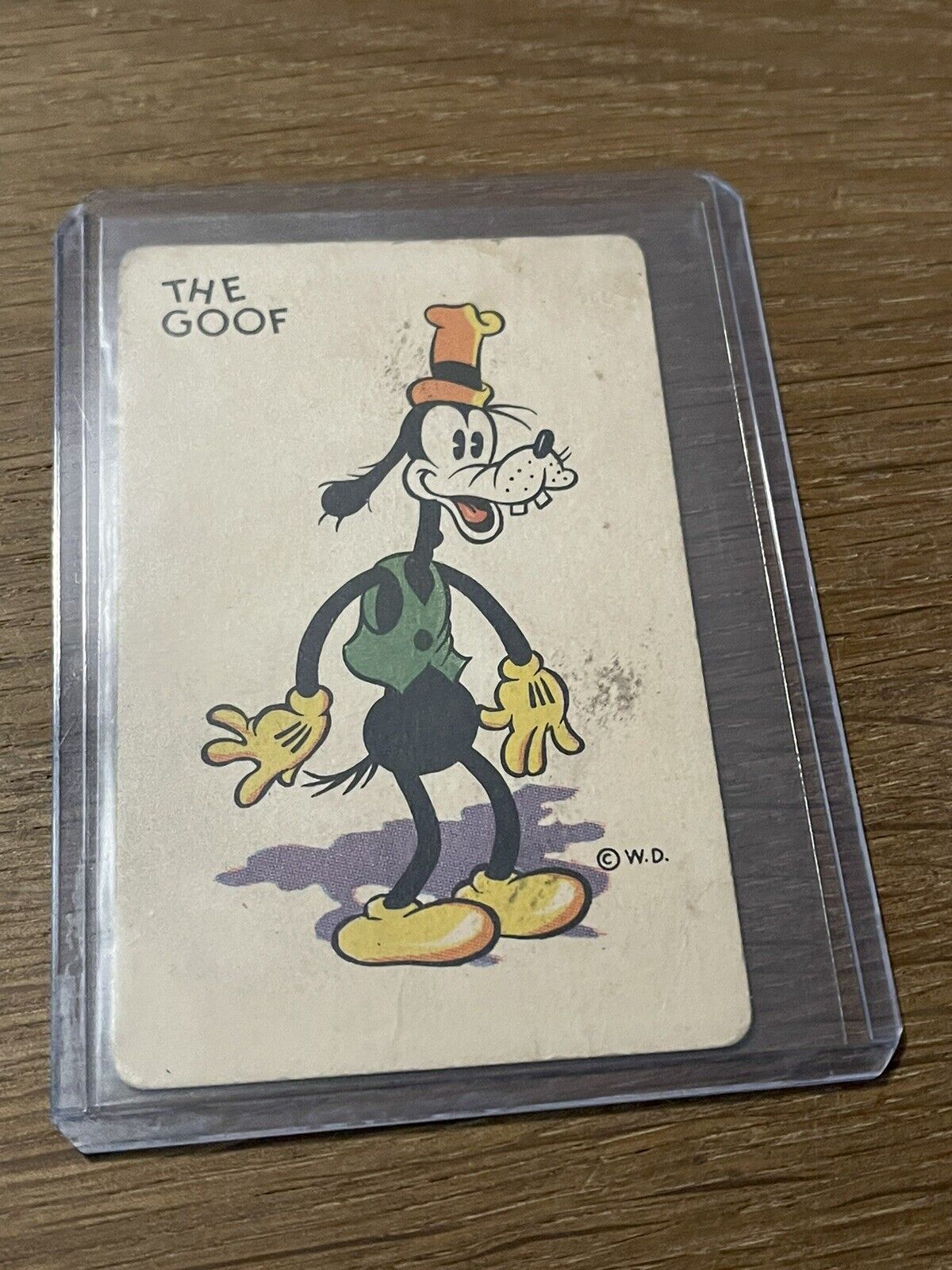 Vintage Whitman Disney The Goof GOOFY Old Maid Card Walt Disney 1935 Rookie Card
