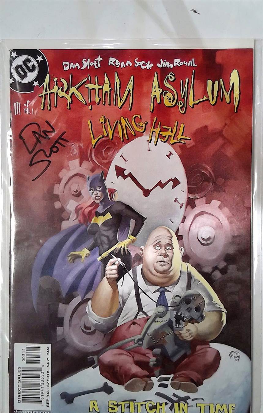 Arkham Asylum: Living Hell #3 DC (2003) Signed Dan Slott Comic Book