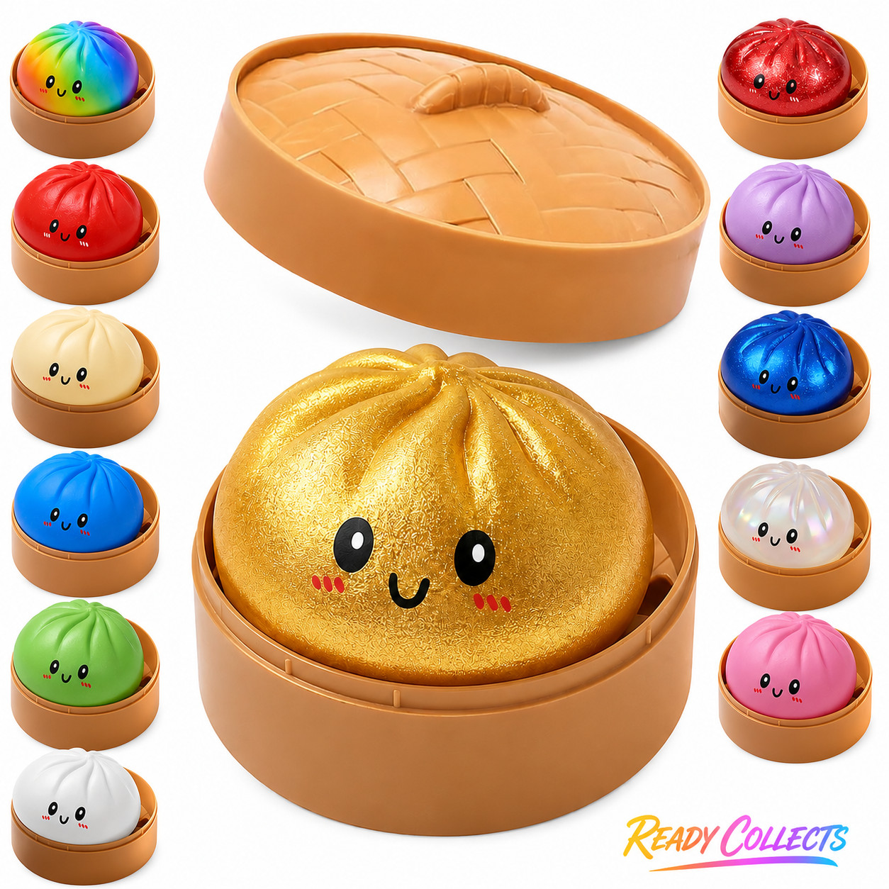 Squishy Dumpling Mystery Pack | Random Surprise Soft Bun Fidget Toy