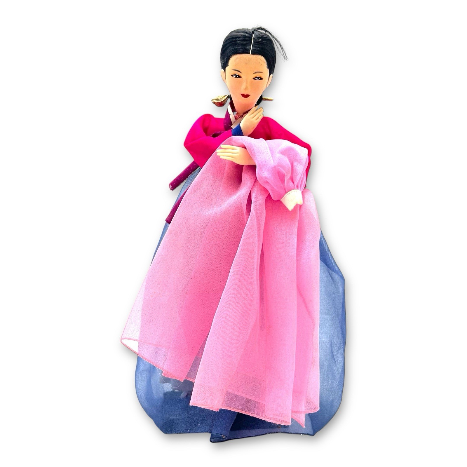 Vintage 1980s 12” Korean Traditional Hanbok Danjang Youngji Doll Vintage 1980s 12” Korean Traditional Hanbok Danjang Youngji Doll