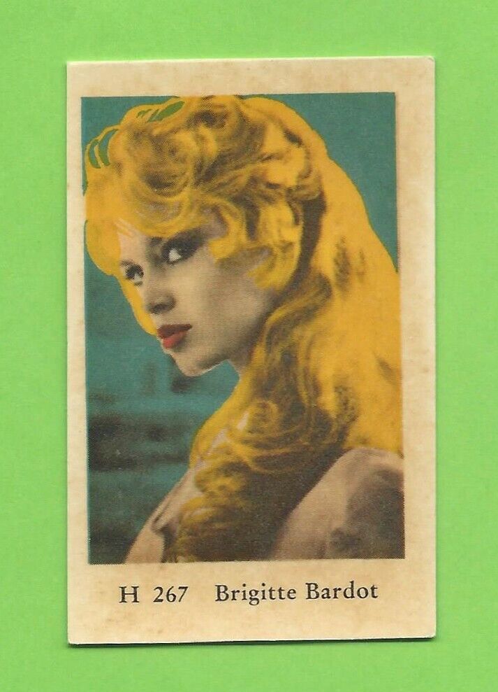 1961 Dutch Gum Card H #267 Brigitte Bardot
