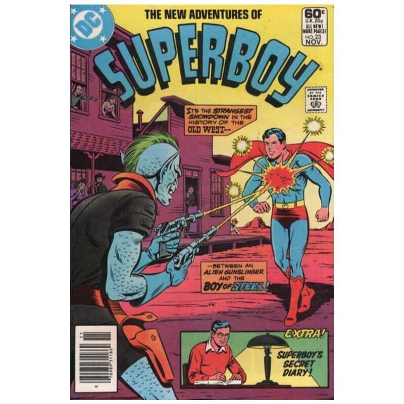 New Adventures of Superboy #23 Newsstand DC comics Fine+ [a.