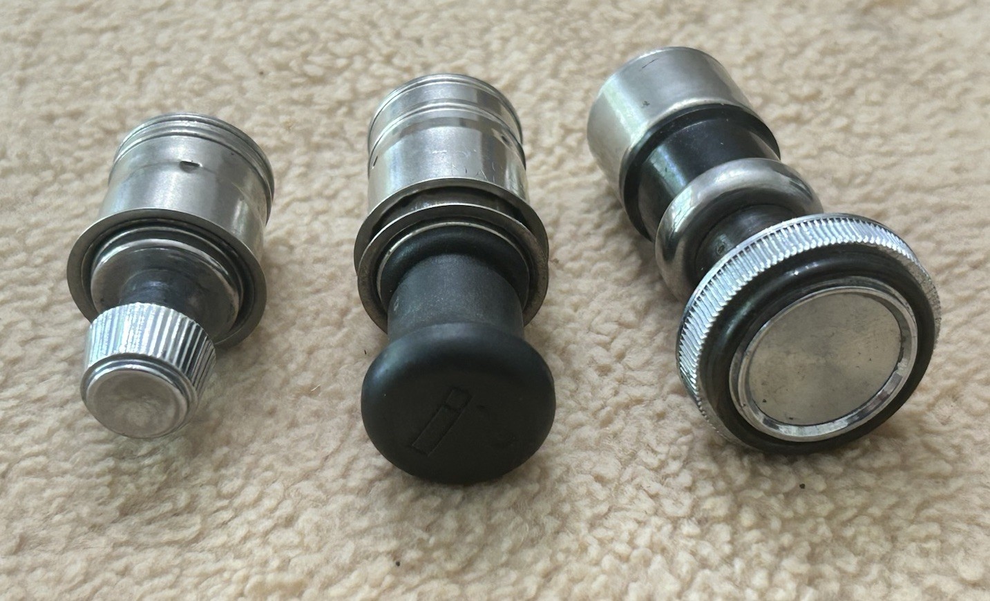 Vintage Car Cigarette Lighters Lot of 3