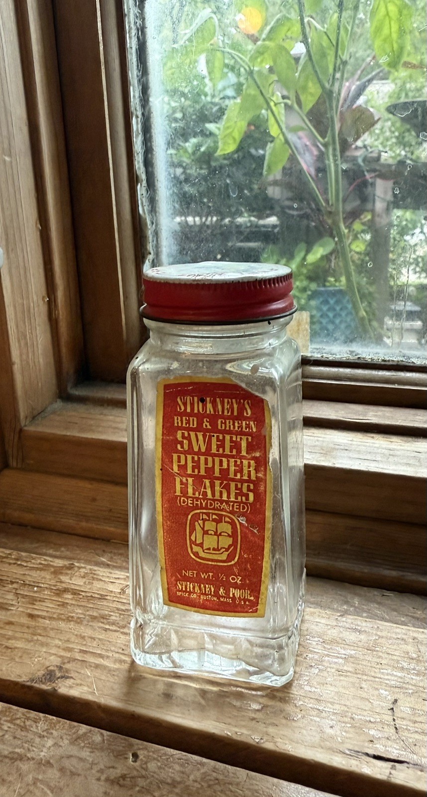 Vintage Stickney & Poor Sweet Pepper Flakes Empty Bottle Vintage Stickney & Poor Sweet Pepper Flakes Empty Bottle