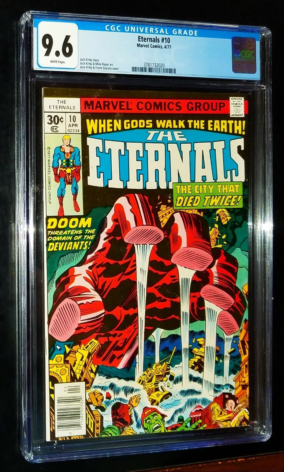 THE ETERNALS CGC #10 1977 Marvel Comics CGC 9.6 Near Mint + White Pages 0626