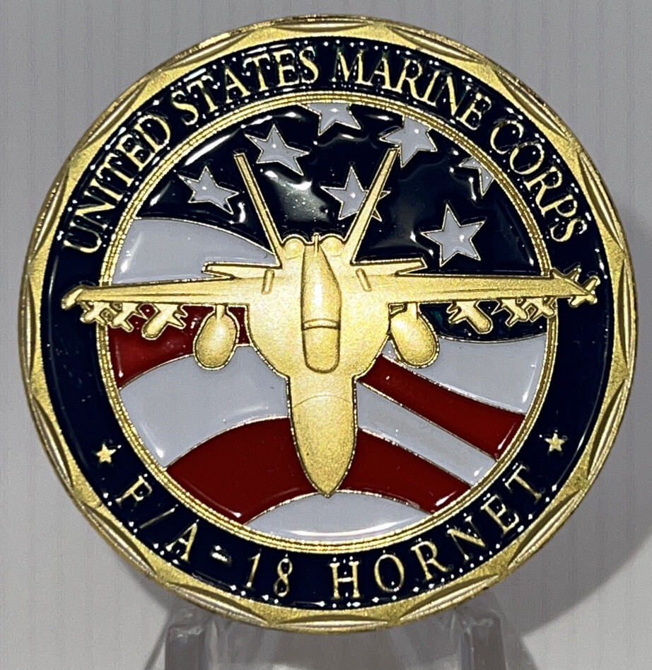 * US MARINE And NAVY F/A 18 Hornet π Challenge New Coin In An Airtight Capsule * US MARINE And NAVY F/A 18 Hornet π Challenge New Coin In An Airtight Capsule