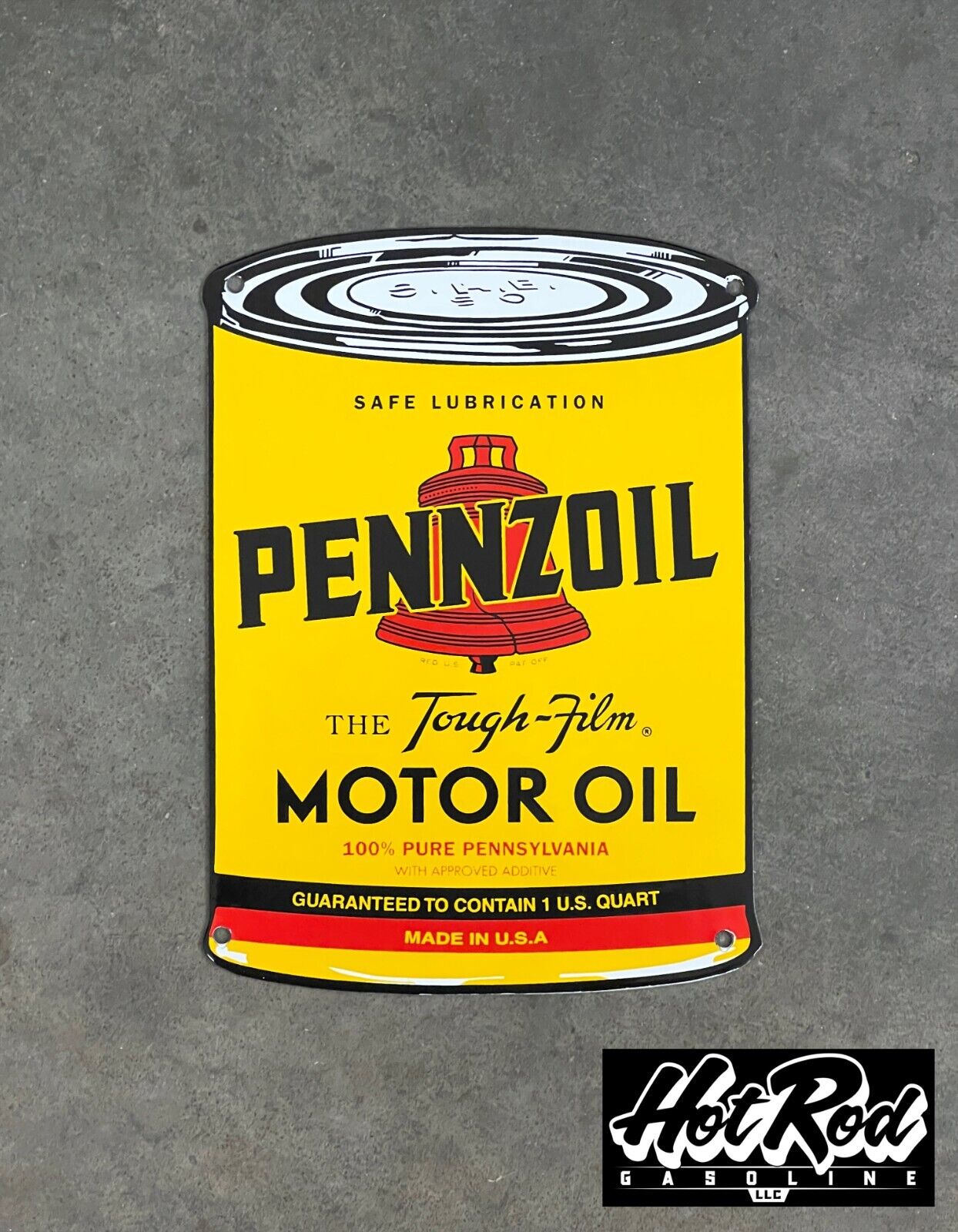 PENNZOIL Motor Oil Can Porcelain Sign