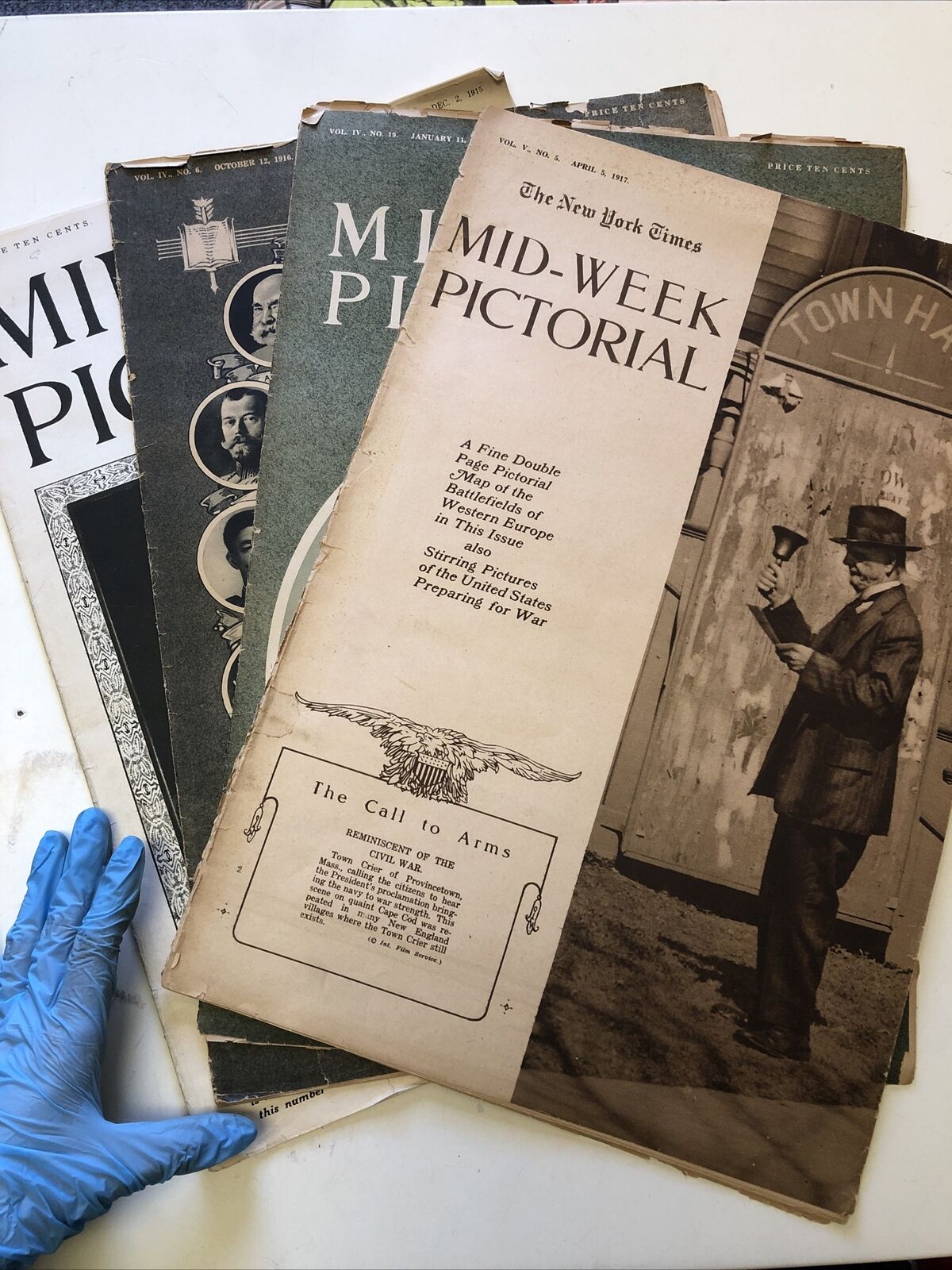 Lot 4: NEW YORK TIMES MID WEEK PICTORIAL MAGAZINE 1915-1917 WWI WAR NEWS PHOTOS