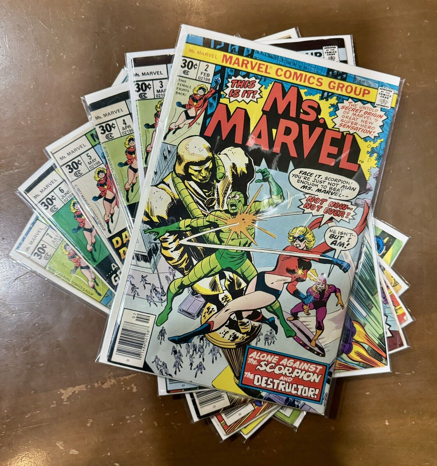 Ms. Marvel #2-#7 (Marvel Comics 1977)