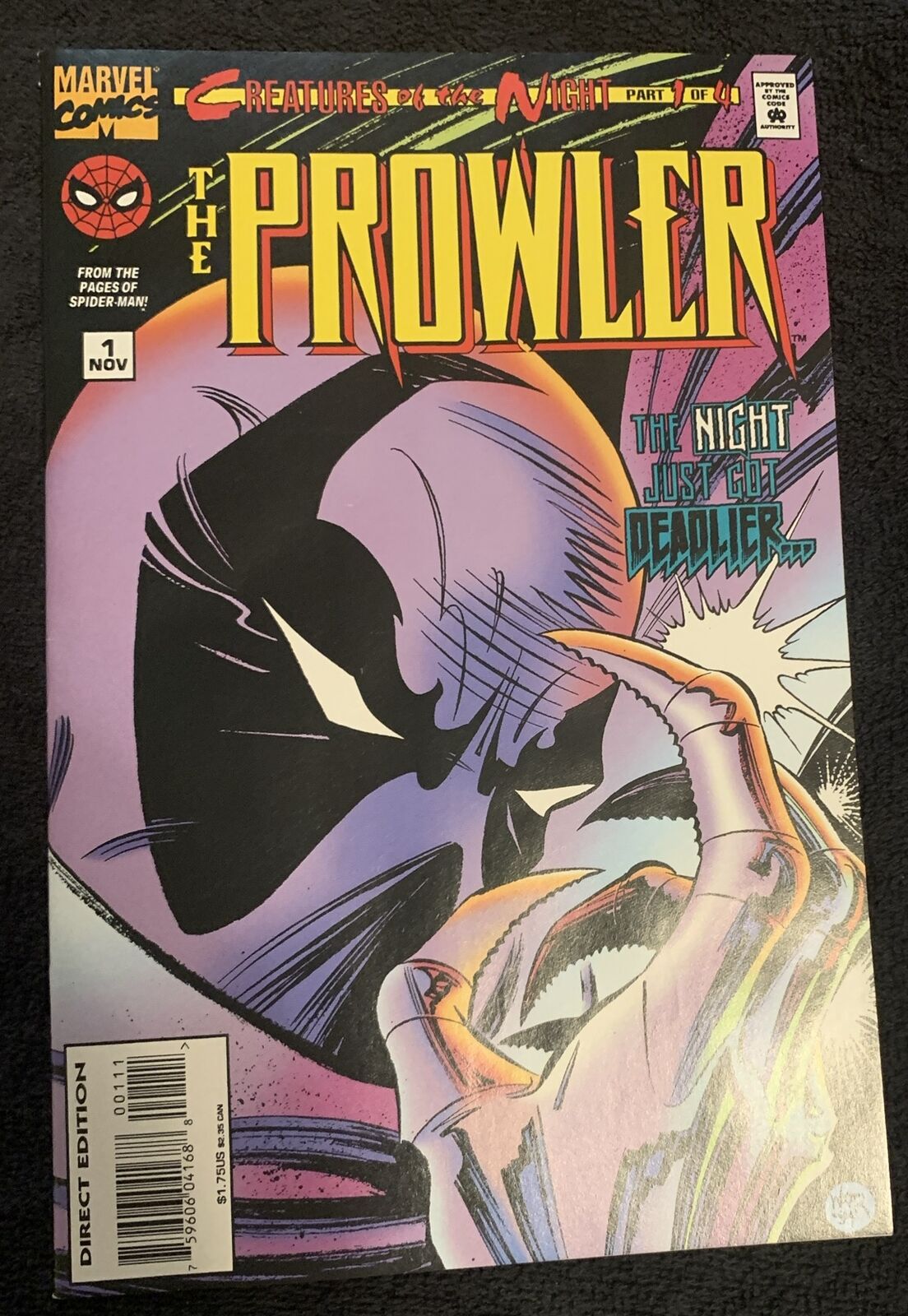 Marvel Comics The Prowler  (1994 Series) #1 Near-Mint