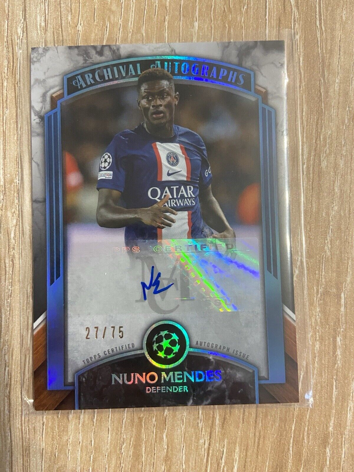 Nuno Mendes Archival Autographs /75 Topps Museum 2023