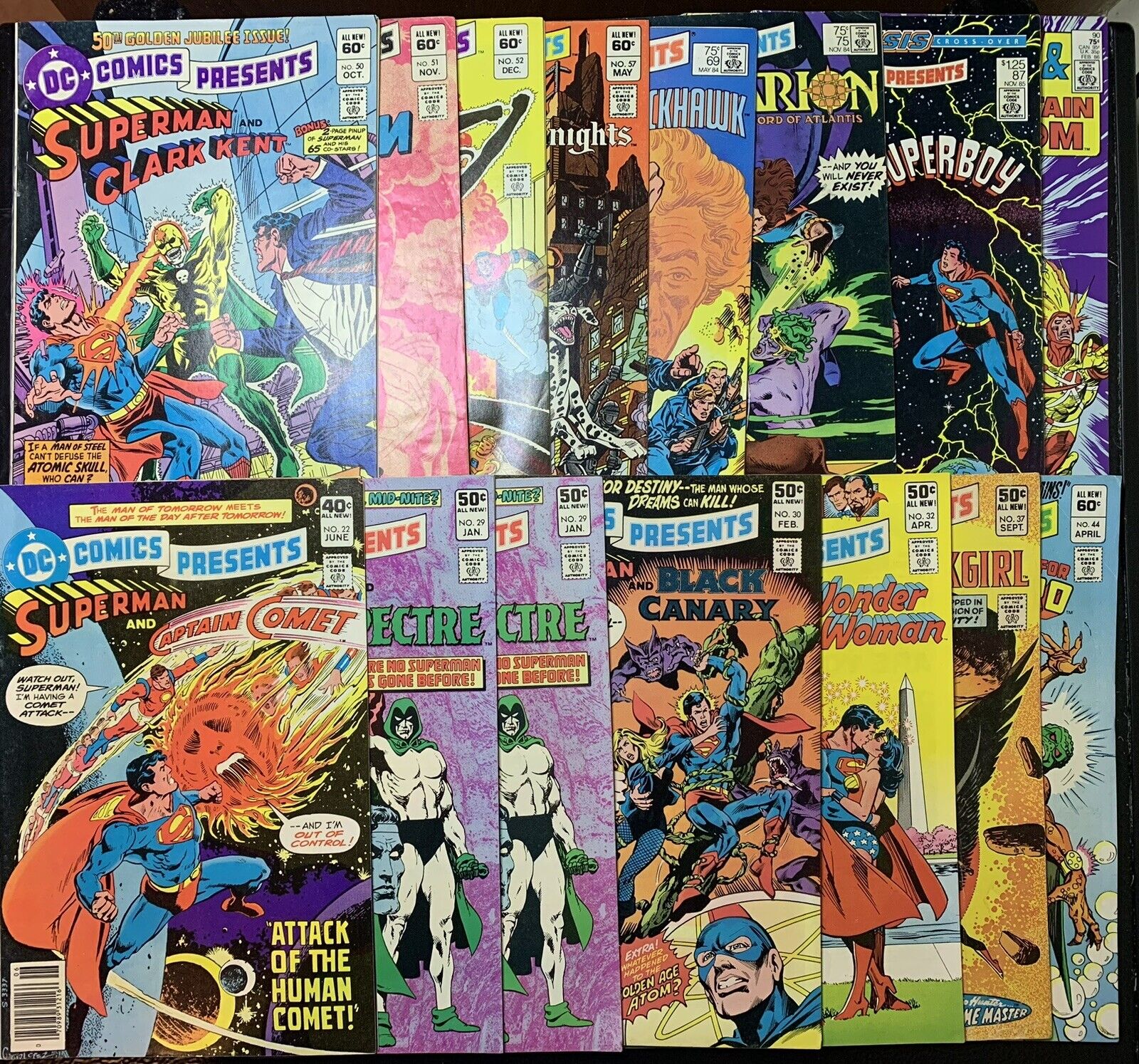 DC Comics Presents Lot 22-90 (15 Books) 1980 Newsstands 1st Ambush Bug & More