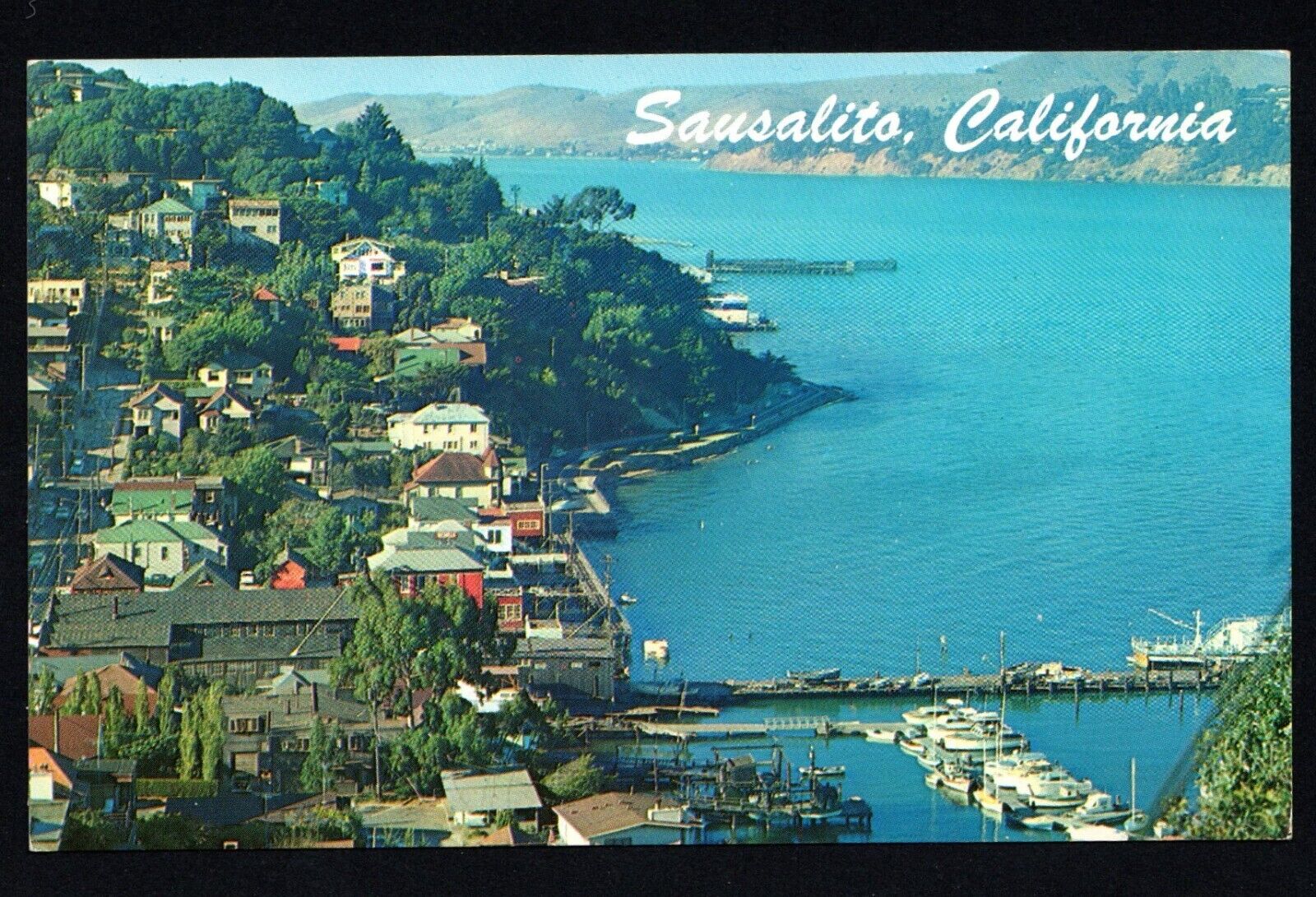 Sausalito California Southern Marin County San Francisco Bay Area Postcard Ex