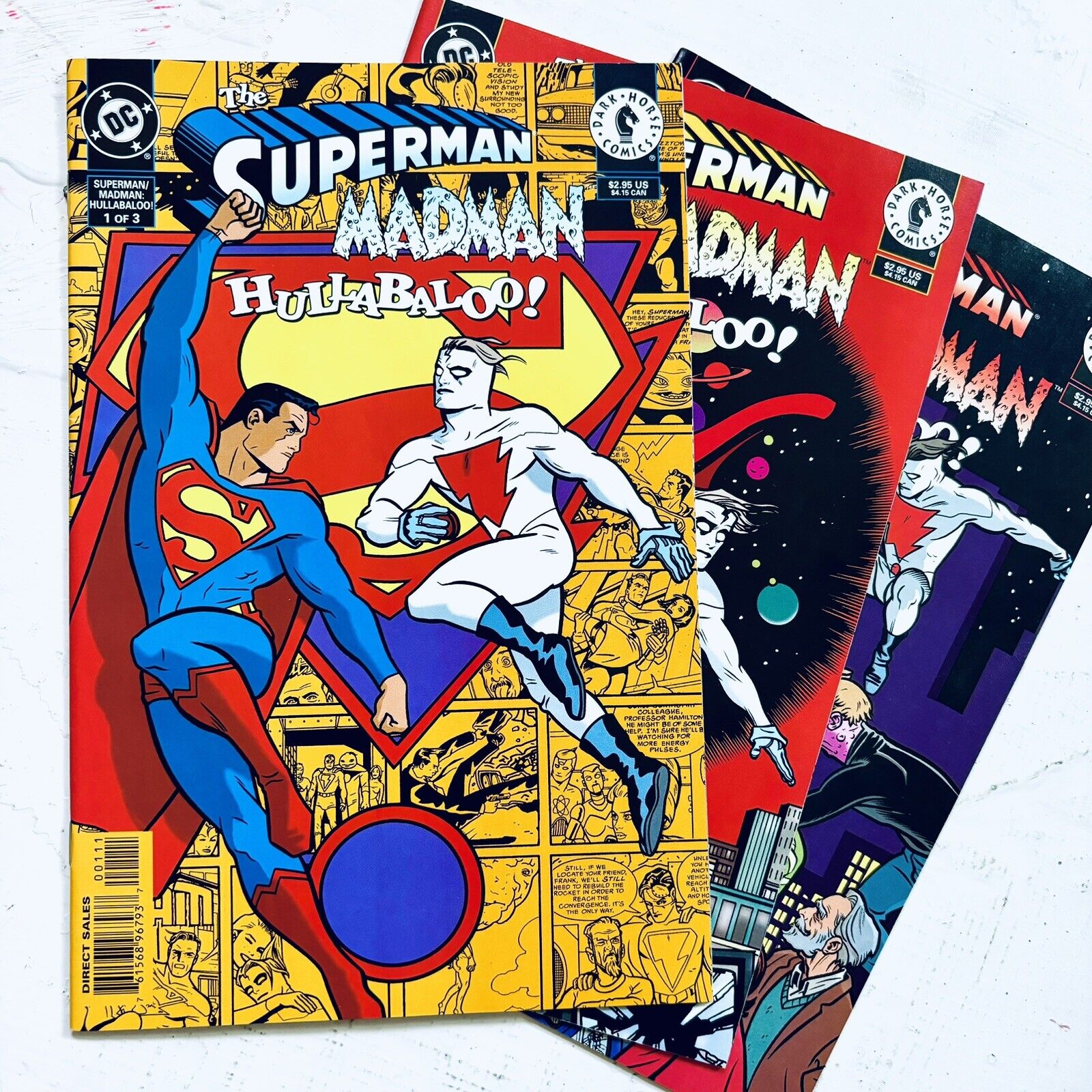 The Superman Madman Hullabaloo #1-3 || Complete || Mike Allred || 1997