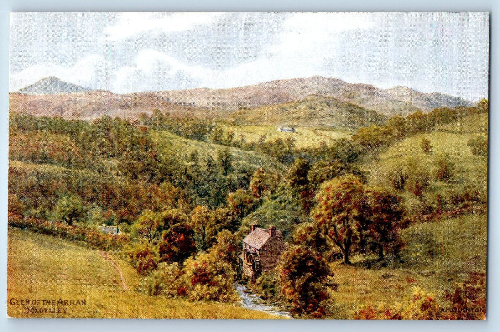 Dolgellau Gwynedd Wales Postcard Glen of the Arran Dolgelley c1910 Antique Dolgellau Gwynedd Wales Postcard Glen of the Arran Dolgelley c1910 Antique