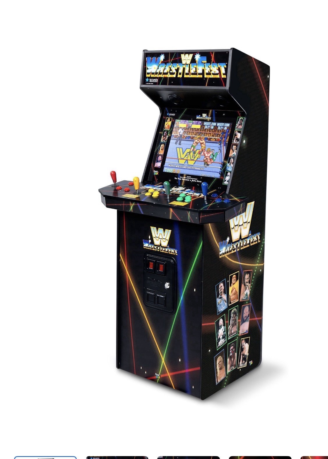 WWE Supreme Series Premium Arcade Cabinate, 5 Games Included FAST SHIPPING