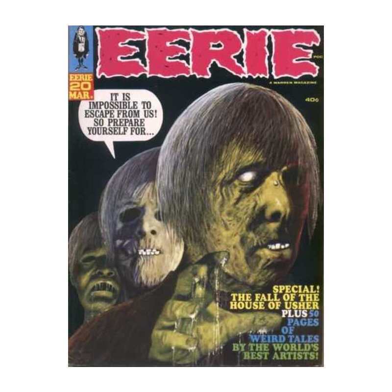 Eerie #20  - 1965 series Warren comics VF minus Full description below [s;