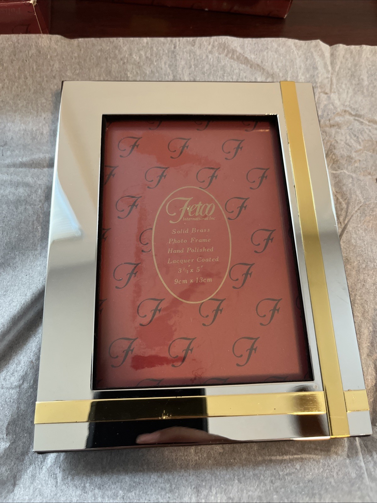 Lot Of 8 vintage Fetco Vintage Brass Picture Frame  3 1/2  x 5 inch