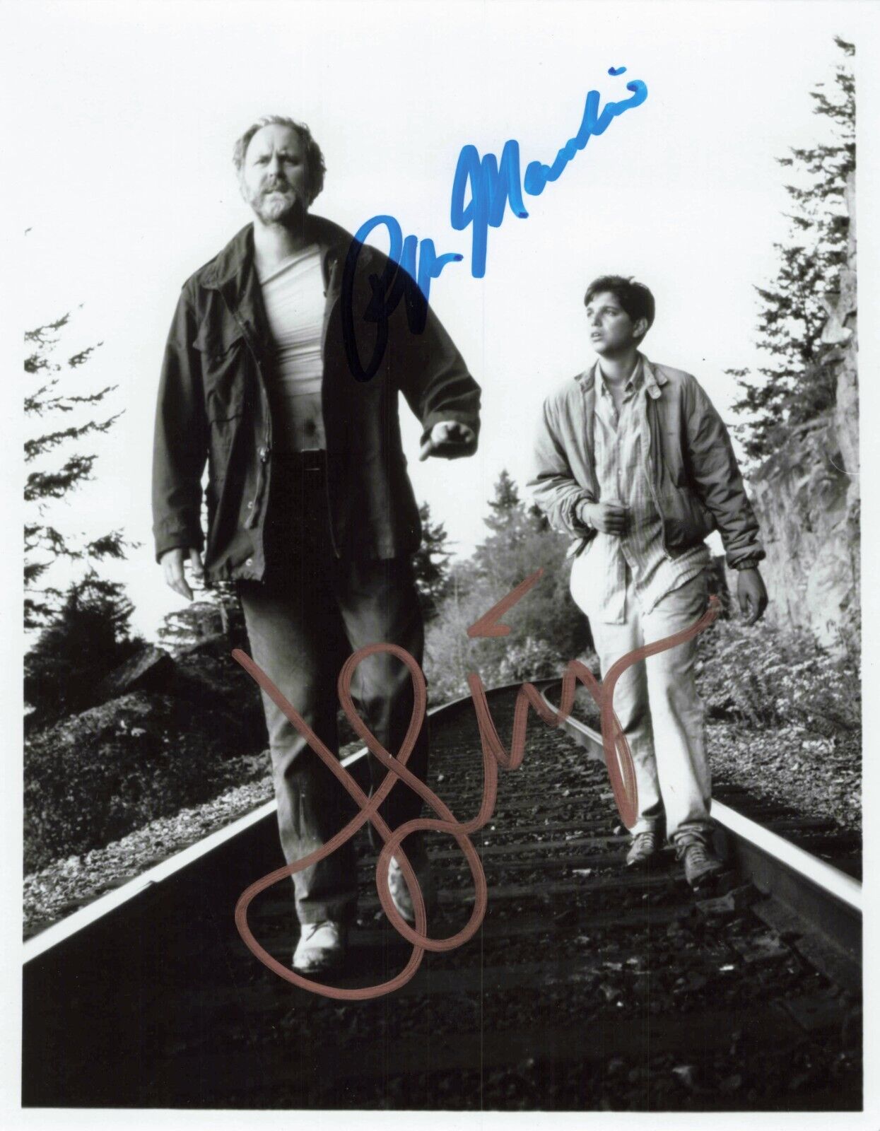 John Lithgow & Ralph Macchio Distant Thunder Dual Signed Autographed 5x6 Photo