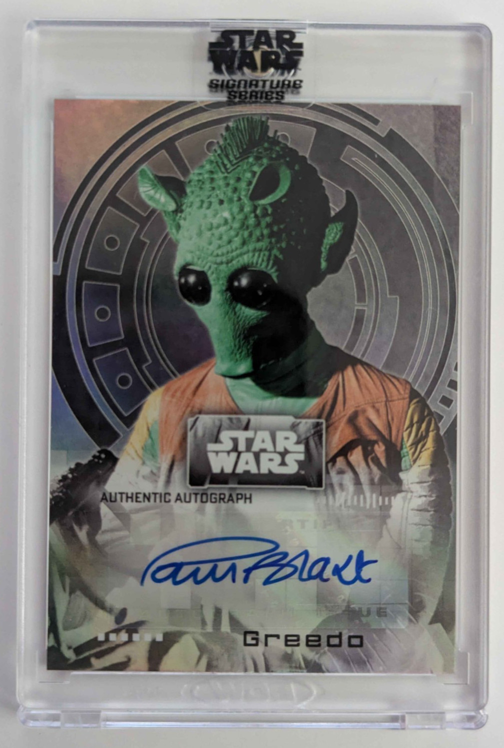 2022 Topps Star Wars: A New Hope Authentic Auto Paul Blake as Greedo #A-PB2 2022 Topps Star Wars: A New Hope Authentic Auto Paul Blake as Greedo #A-PB2