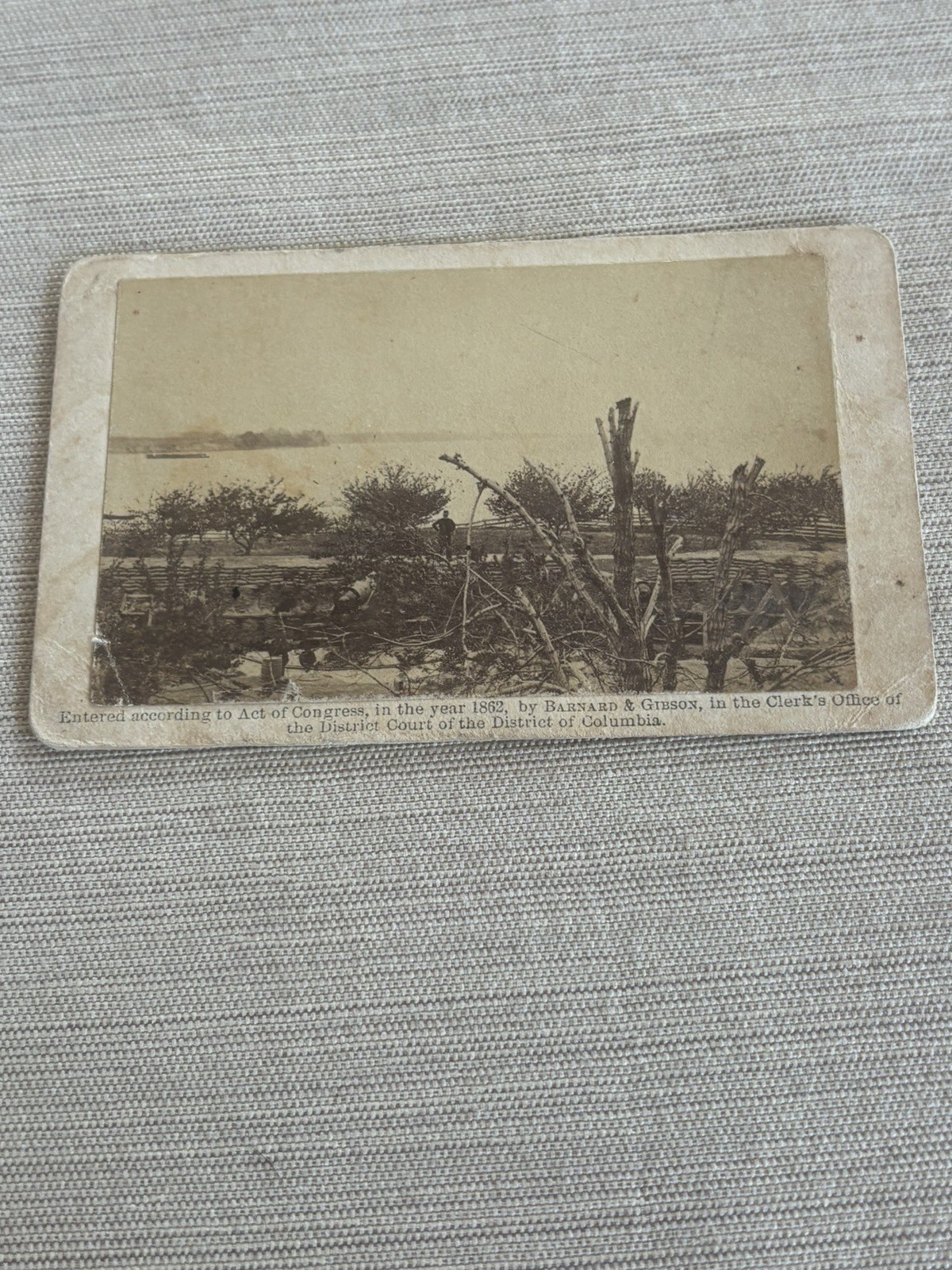 Rare 1862 Brady’s Album Gallery No. 362 \'View of Yorktown and Fleet\' Rare 1862 Brady’s Album Gallery No. 362 \'View of Yorktown and Fleet\'