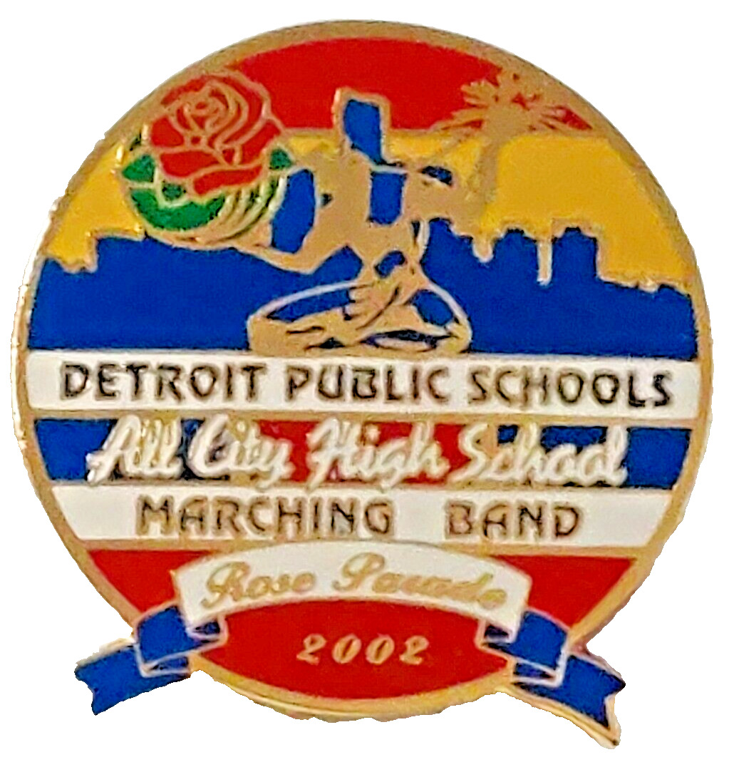 Rose Parade 2002 Detroit Public Schools All City HS Marching Band Lapel Pin