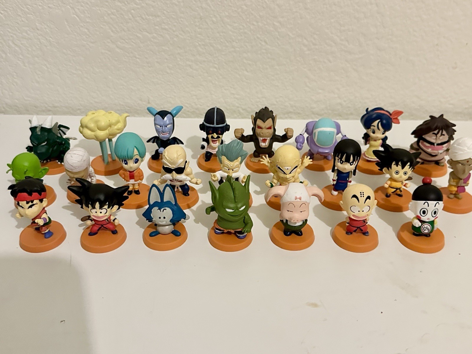 Rare Plex Popy Bandai Vintage 2007 Dragon Ball Mini Big Head Figure Set Vol.2