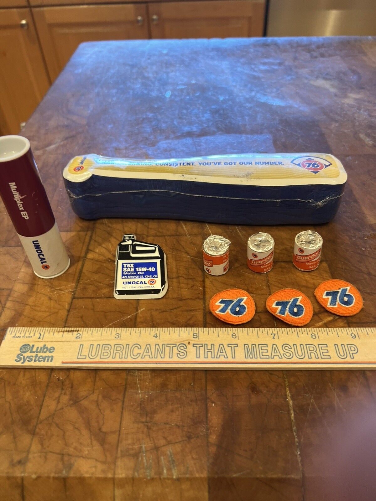 Set of Union 76 Lubricants Oil  Dealer Promo Advertising Items T Shirt +