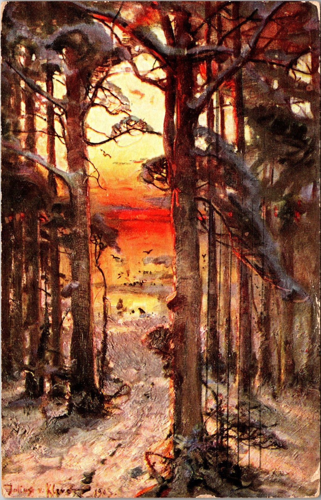 Woodland Walks- Oilette Tuck Art Postcard