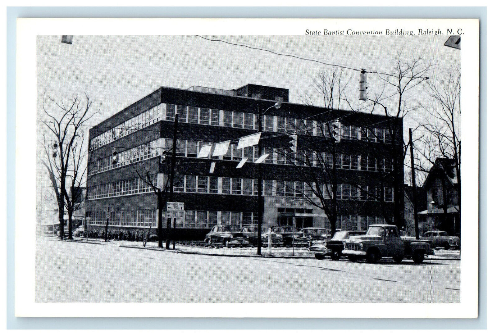 c1940s State Baptist Convention Building Raleigh North Carolina NC Postcard