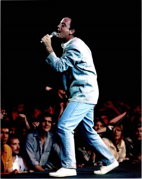 Billy Joel 1980\'s on stage singing 8x10 inch press photo