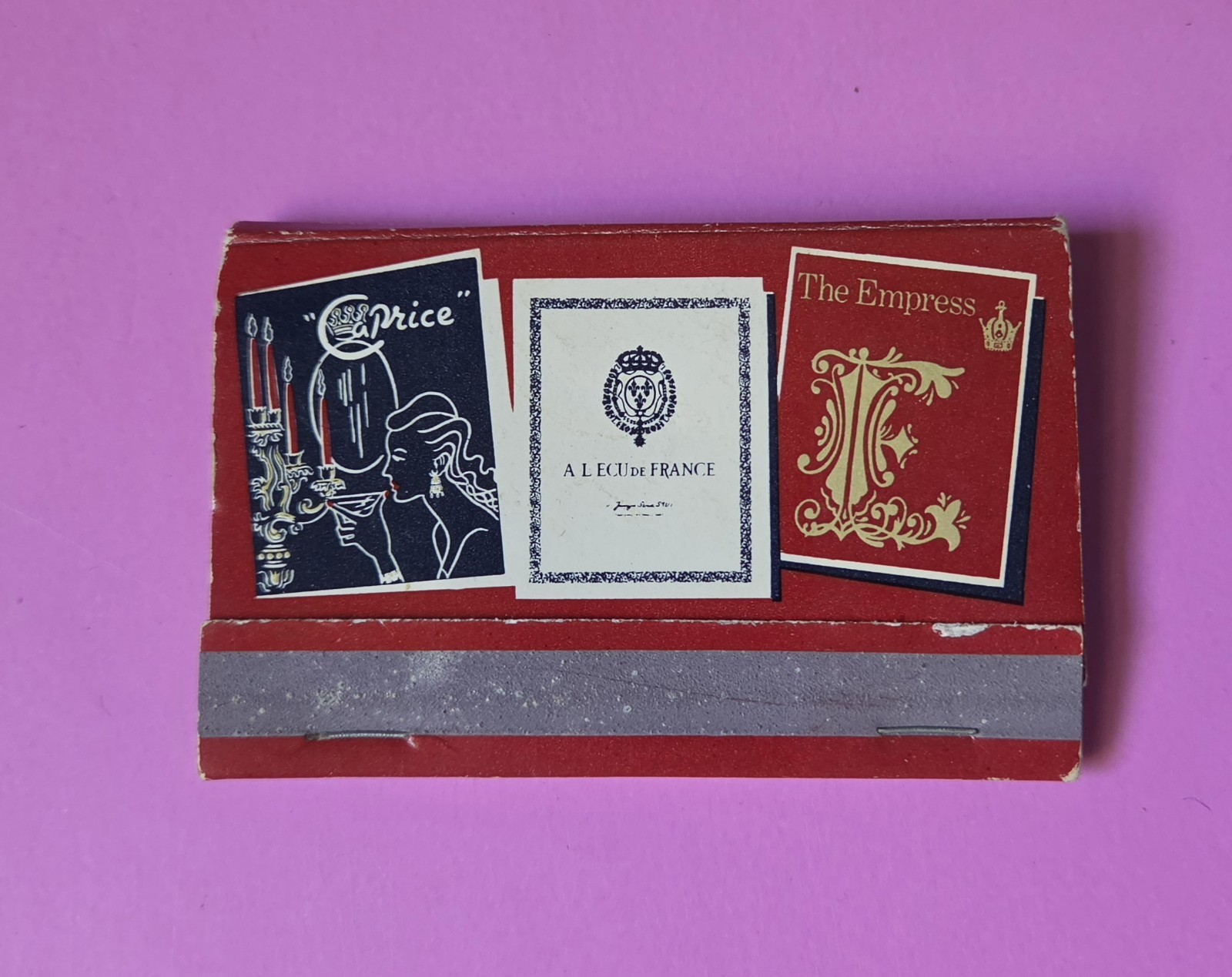 THE EMPRESS RESTAURANT ☆ London,  England Matchbook Vtg NEARLY FULL 🔥🔥🔥