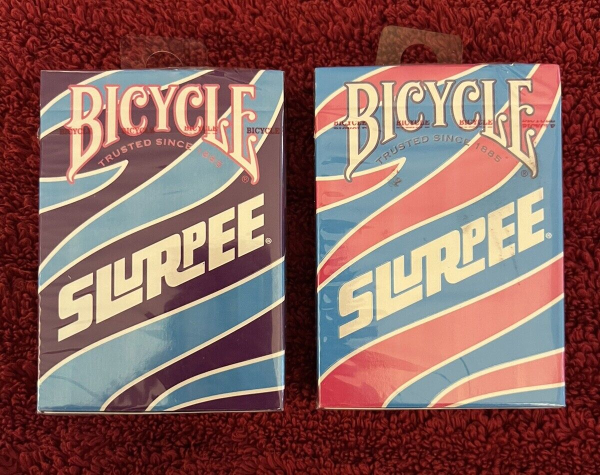 BICYCLE 7-Eleven SLURPEE Playing Cards 2022 Collector’s Edition 2 Deck Set