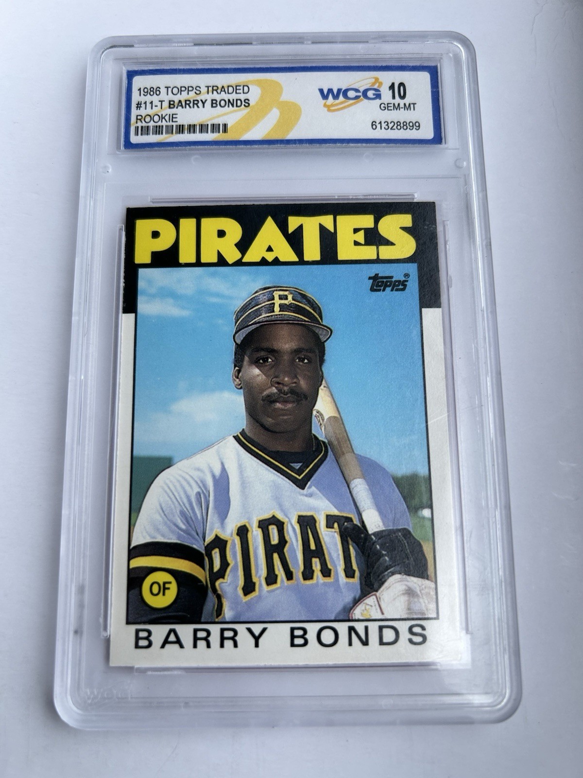 1986 Topps Traded Barry Bonds #11T RC WCG 10 Gem Mint Pittsburgh Pirates 1986 Topps Traded Barry Bonds #11T RC WCG 10 Gem Mint Pittsburgh Pirates