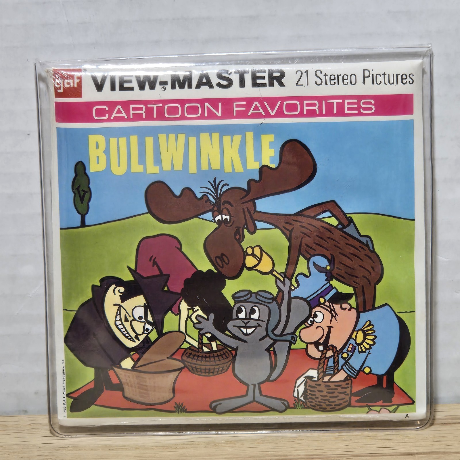 The BULLWINKLE Show GAF View-Master 3-Reel Packet Vtg 1962 NOS New Sealed The BULLWINKLE Show GAF View-Master 3-Reel Packet Vtg 1962 NOS New Sealed