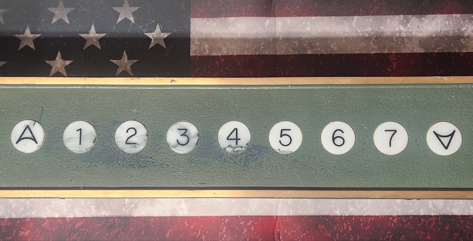 Vintage Elevator Lobby Position Indicator (PI) From A 100 Year Old Building