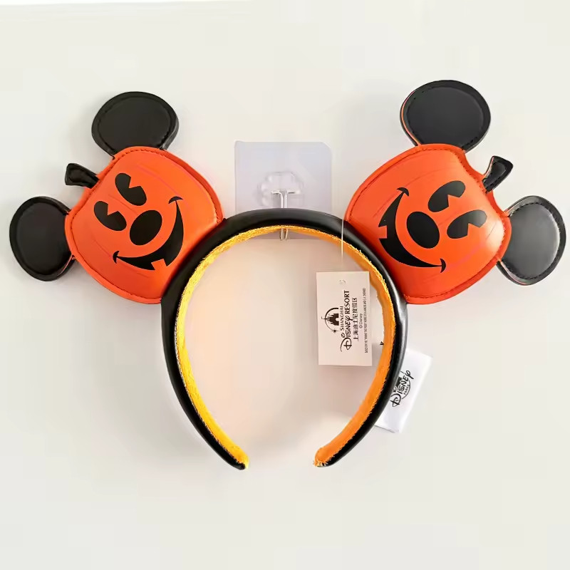 Disney Parks Minnie Ears Halloween Pumpkin Ears Jack O' Lantern Headband NWT Disney Parks Minnie Ears Halloween Pumpkin Ears Jack O' Lantern Headband NWT