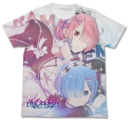 Re:Zero -Starting Life in Another World- RAM REM Full Graphic T-shirt Size S
