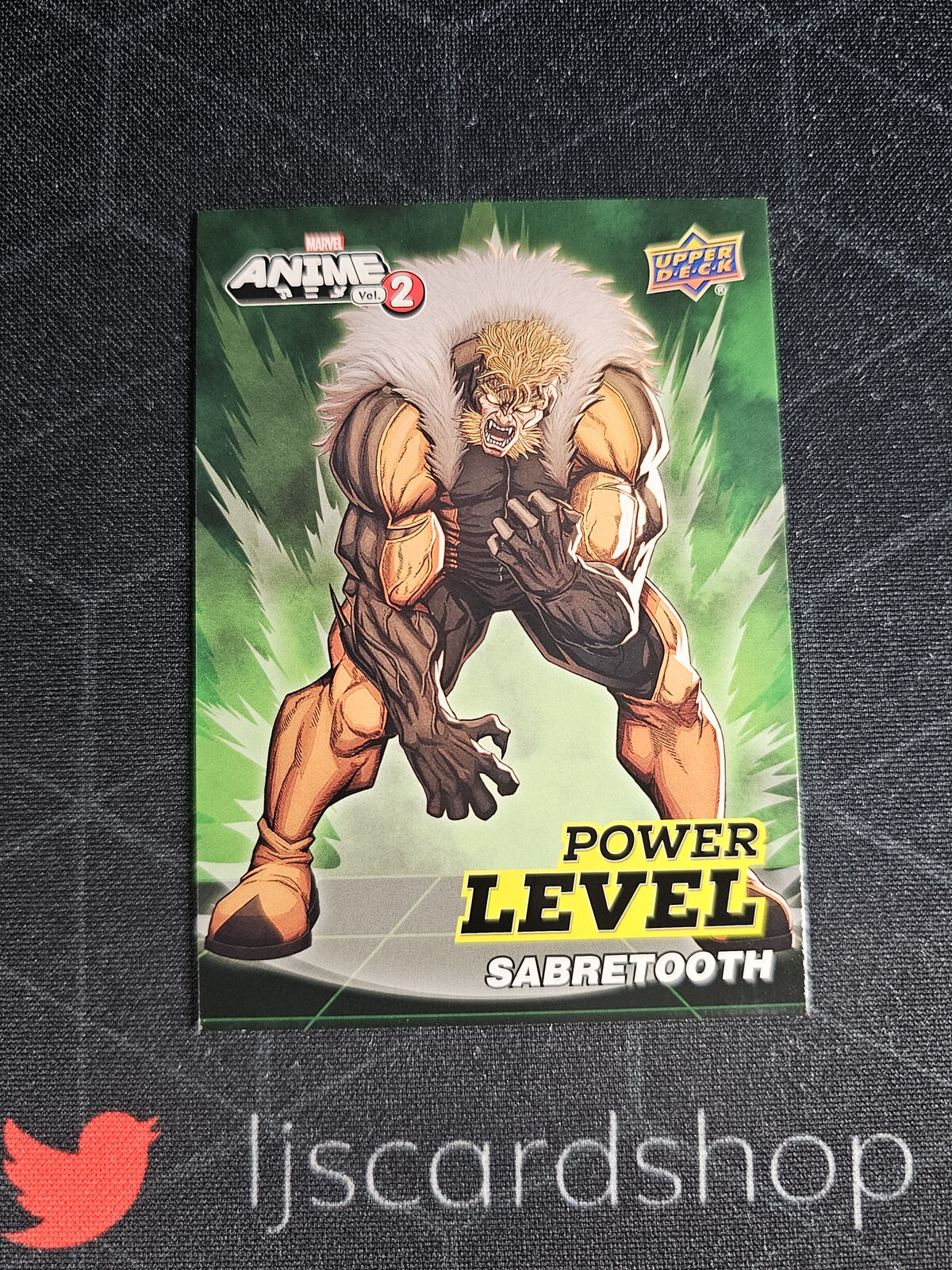 2023 Upper Deck Marvel Anime Vol. 2 Sabretooth SN-02 Power Level SPM