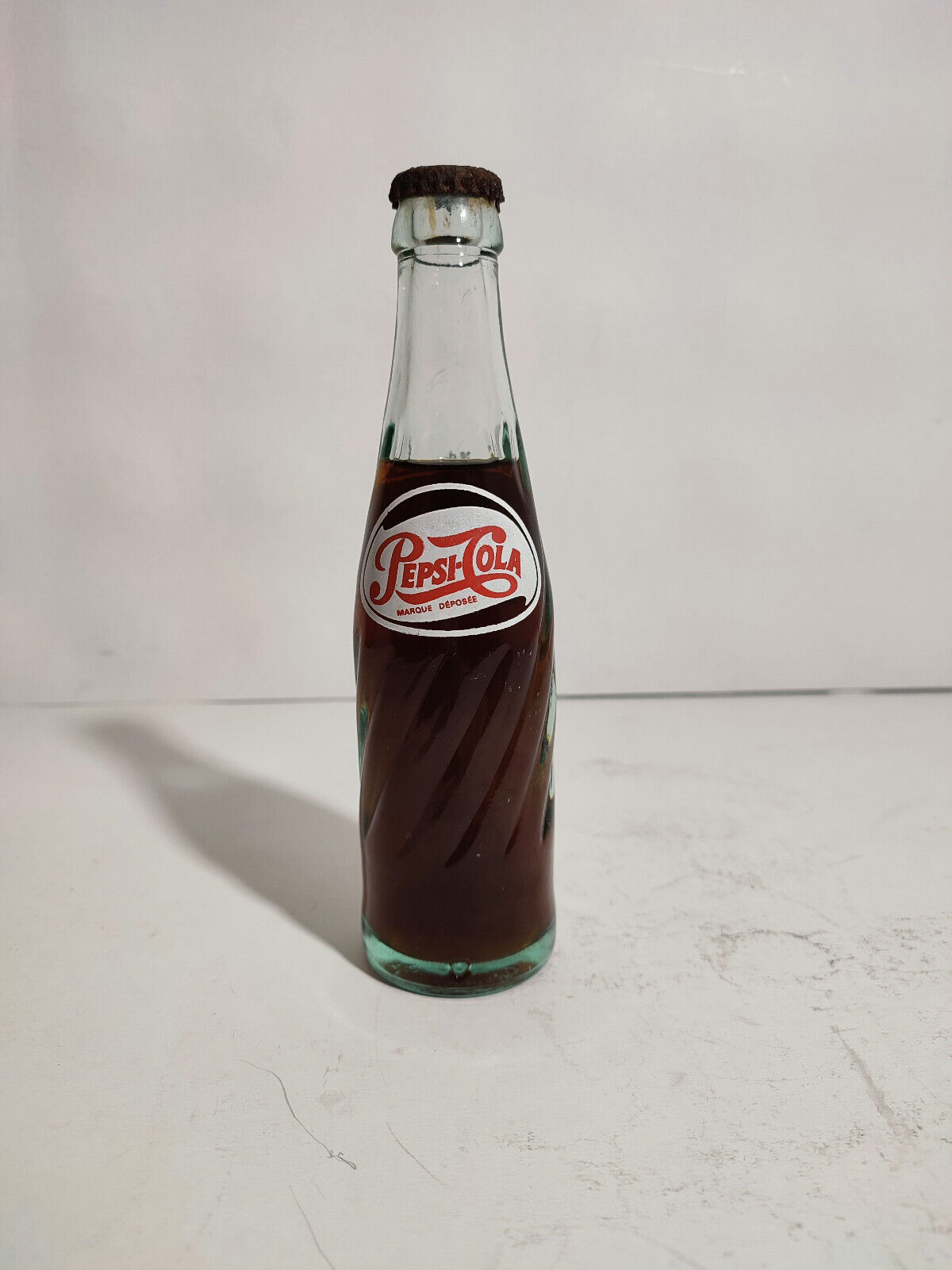 Pepsi Cola 20cl Full Bottle / 1958 France / Vintage Vintage Soda Old Glass